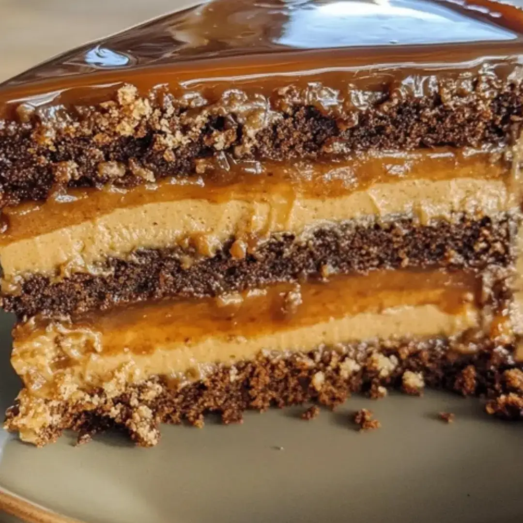 Gooey Coffee Caramel Cake