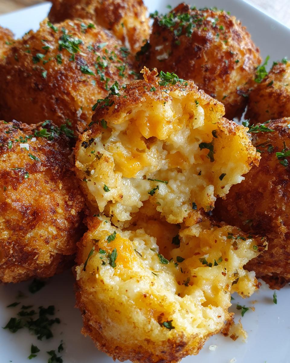 mashed potato cheese puffs - detail 3