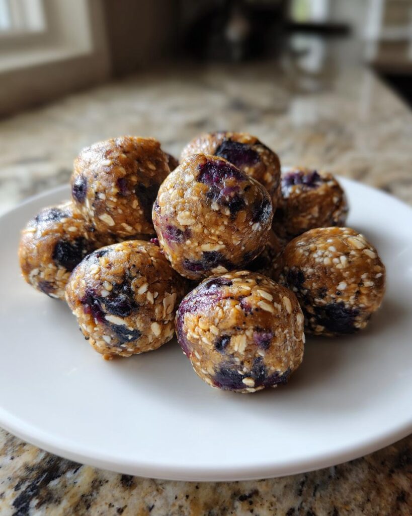Blueberry Oat Energy Bites for Dogs