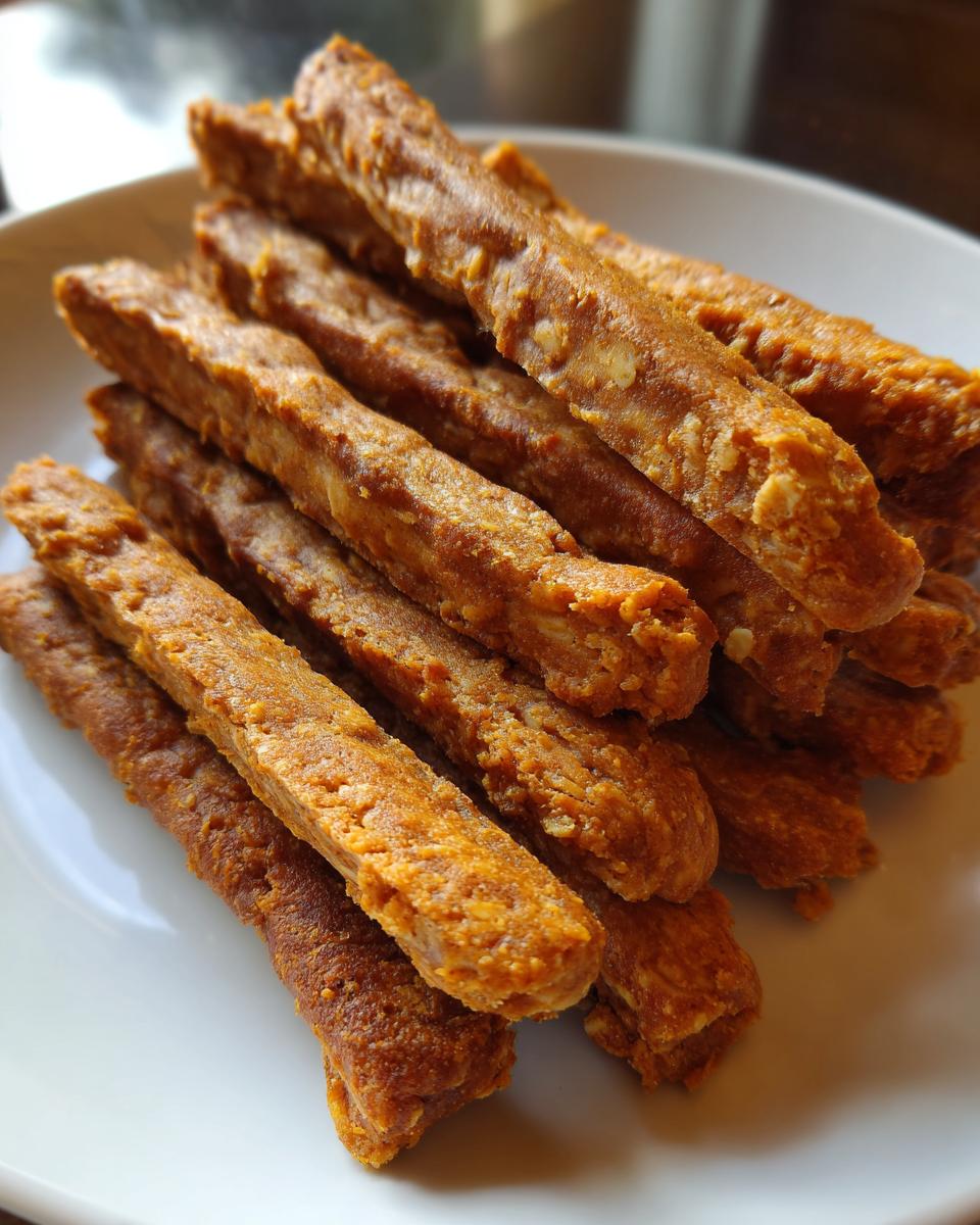 Delicious 4-Ingredient Homemade Pumpkin & Oatmeal Dog Snack Sticks