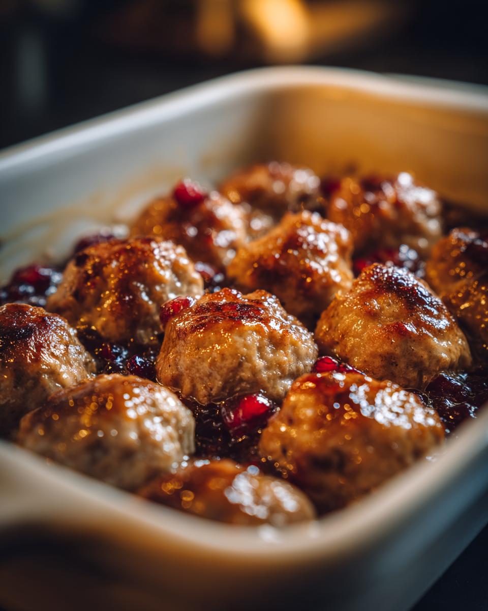 Slow Cooker Cranberry BBQ Meatballs: 3-Ingredient Party Magic