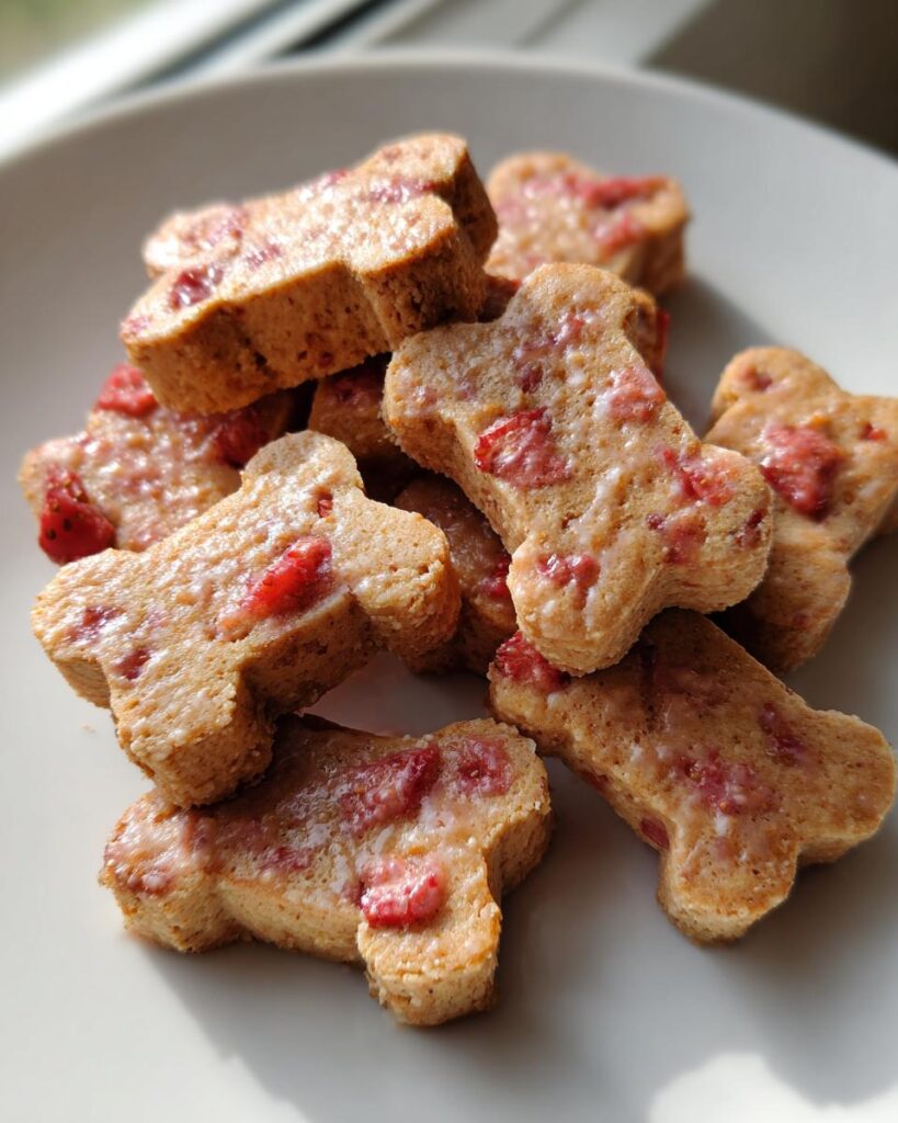 Strawberry & Honey Biscuits for Dogs