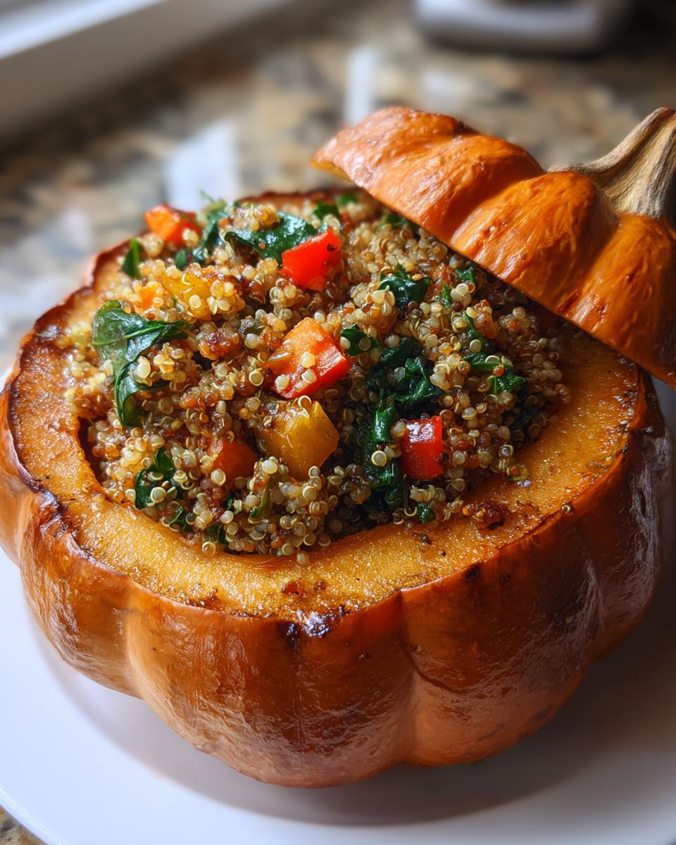 Healthy Stuffed Pumpkin Dish - detail 2