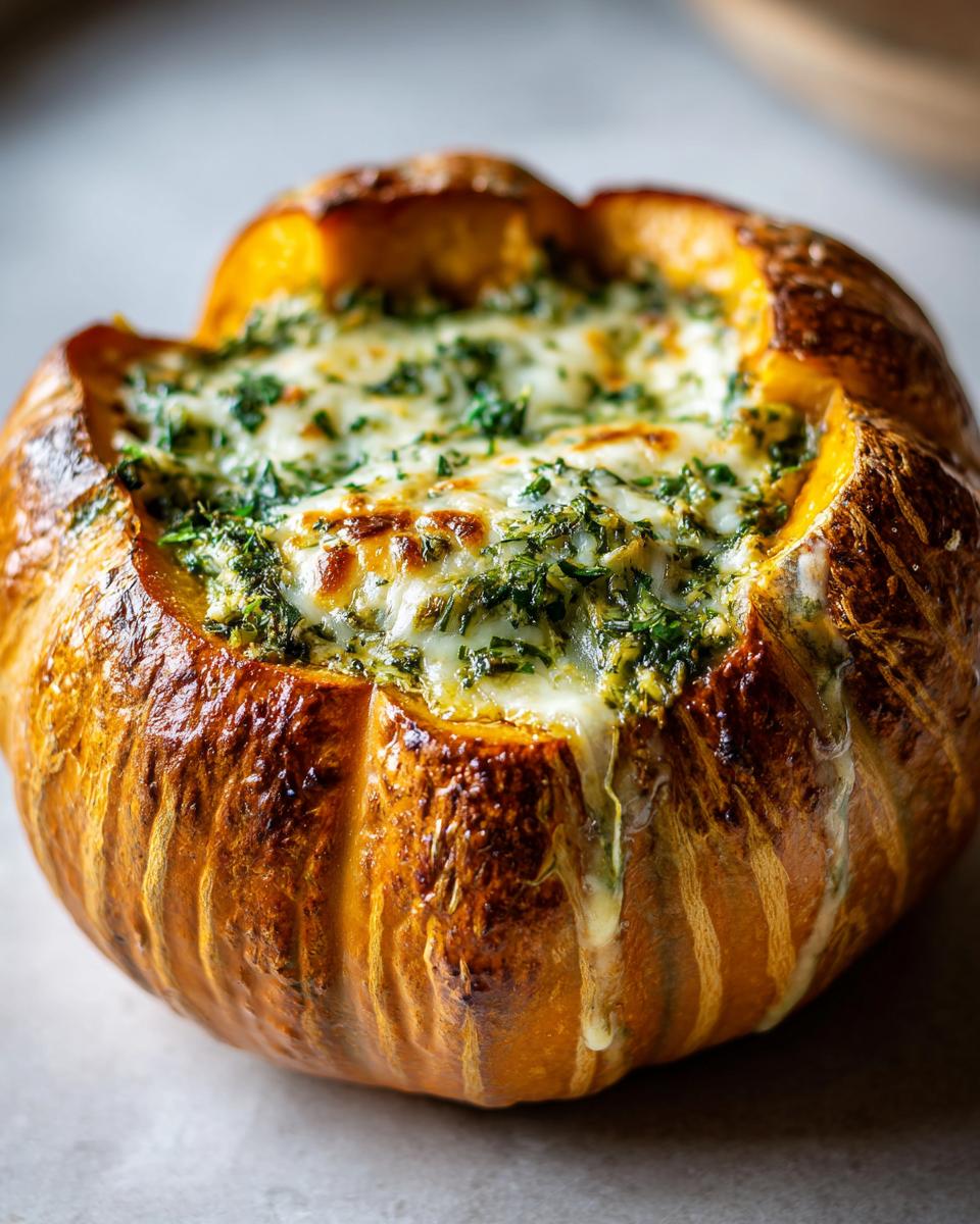 Herb-Filled Pumpkin Dish - detail 1