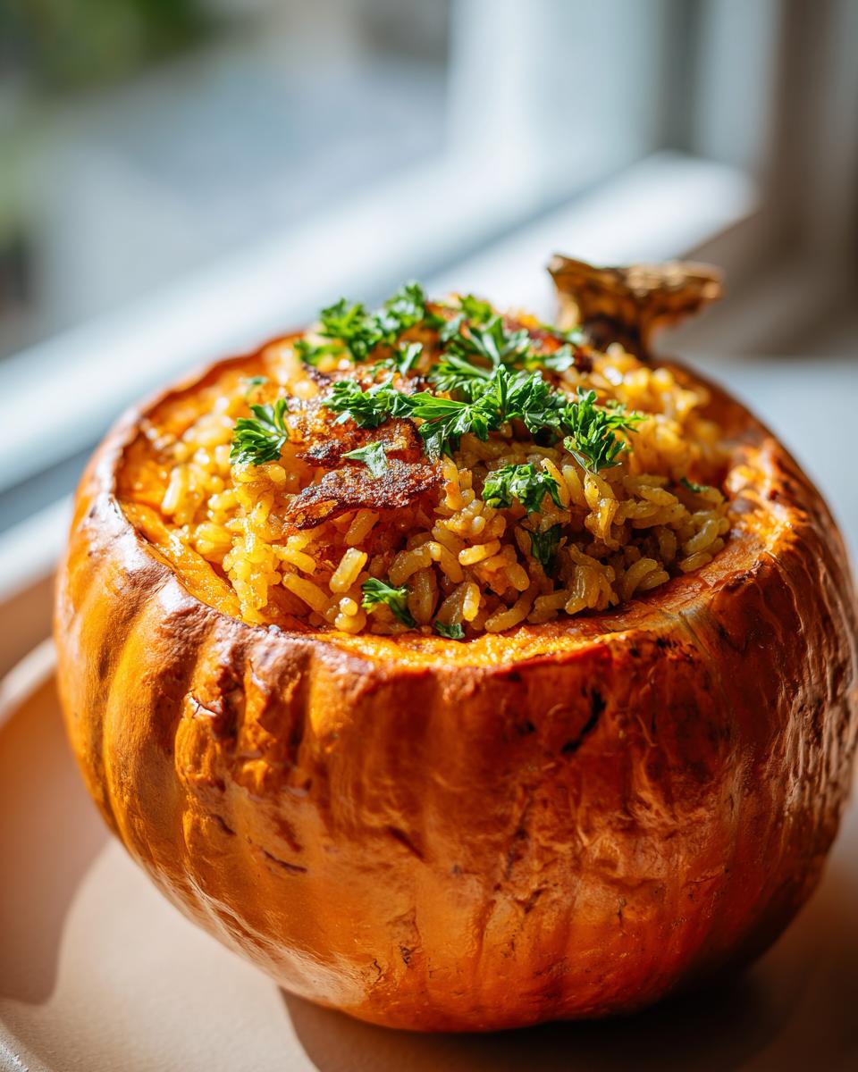Rice Stuffed Pumpkin - detail 1