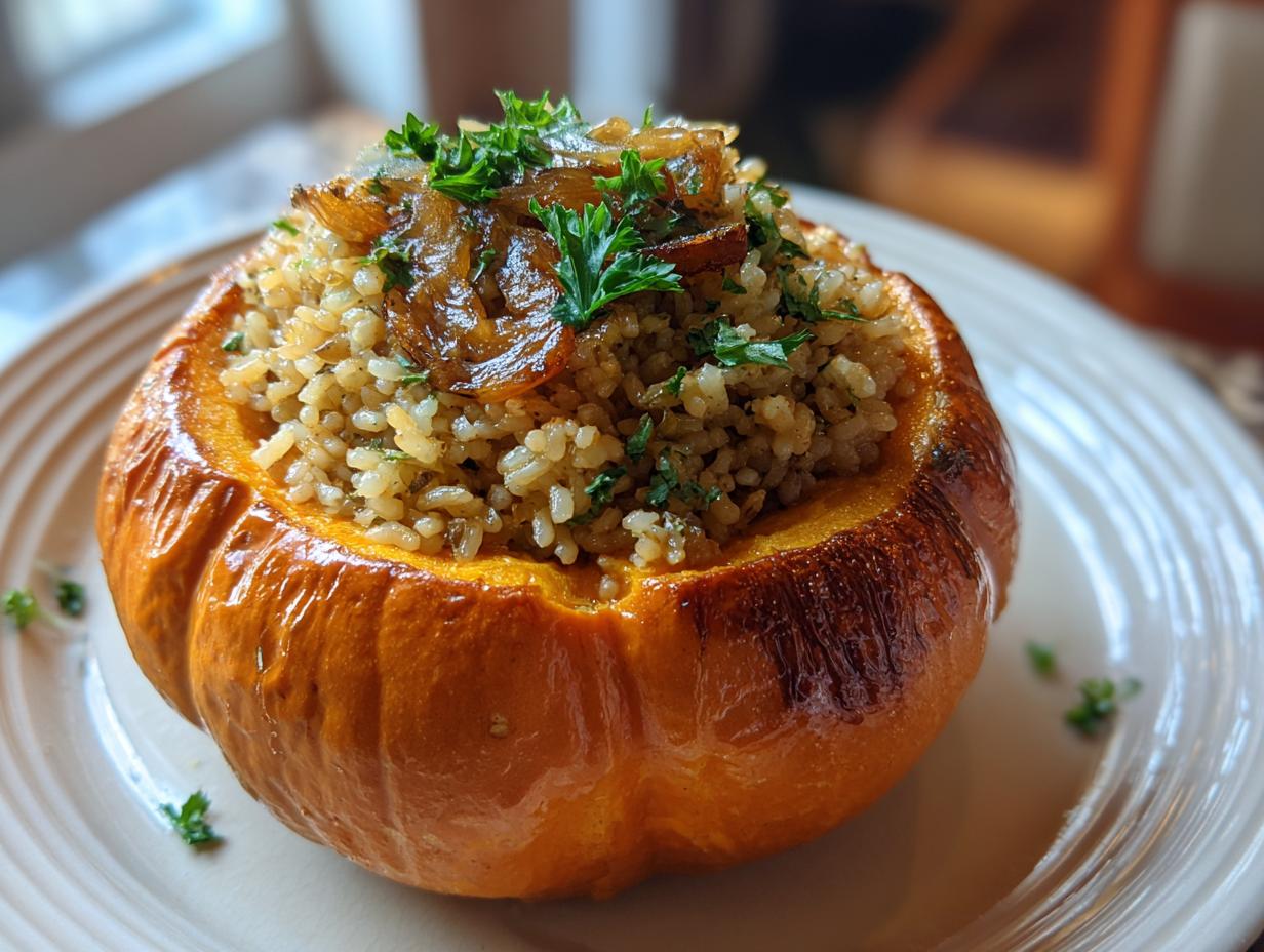 Rice Stuffed Pumpkin - detail 4