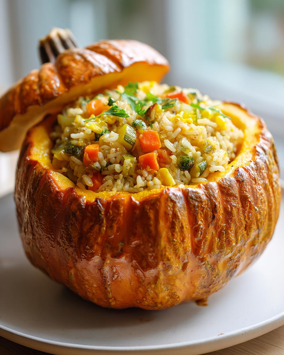 Roasted Stuffed Pumpkin - detail 1