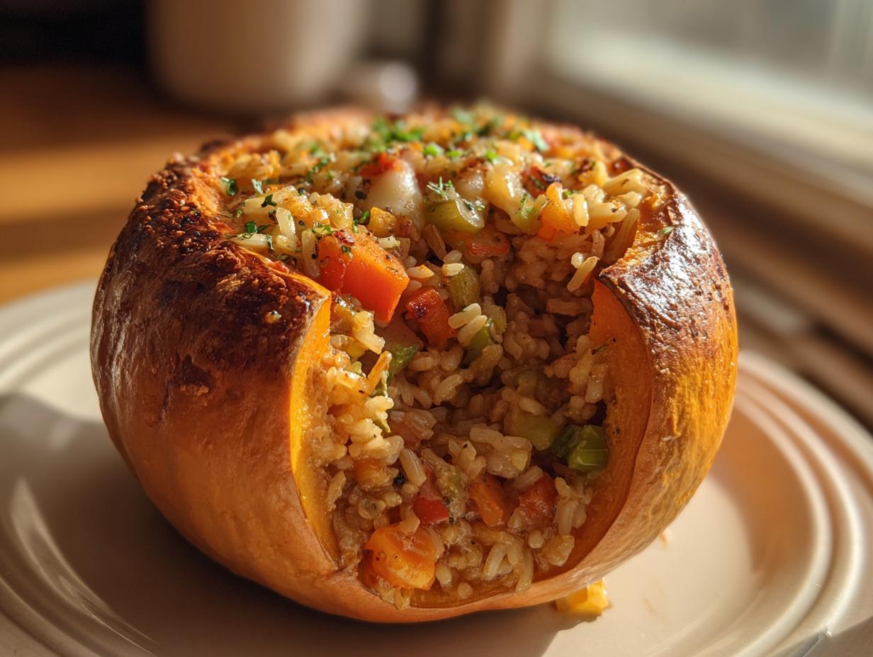 Roasted Stuffed Pumpkin - detail 3
