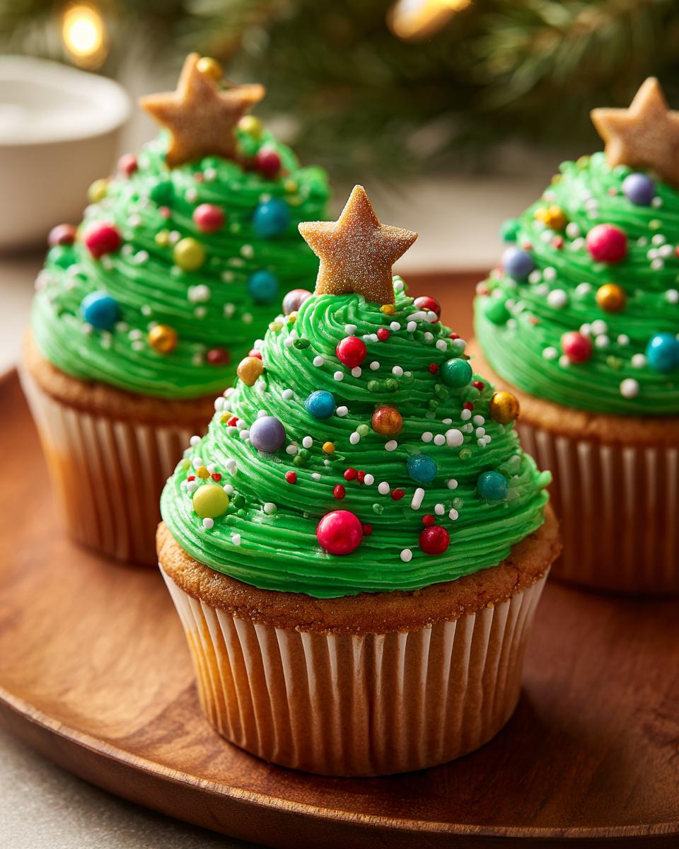 Amazing Christmas Tree Cupcakes for Kids 3 Ways