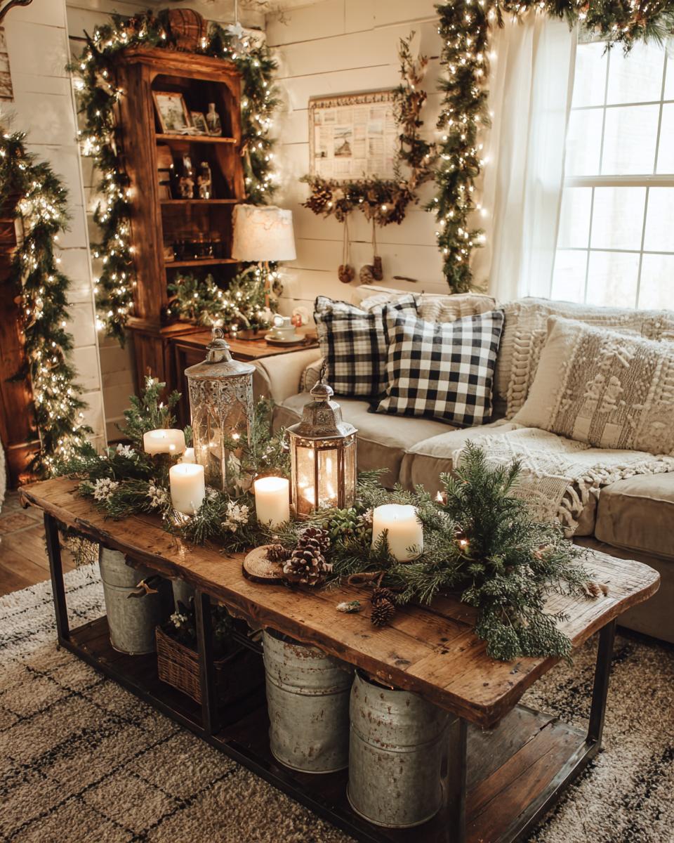 Cozy Farmhouse Christmas Living Room Decor: 7 Tips