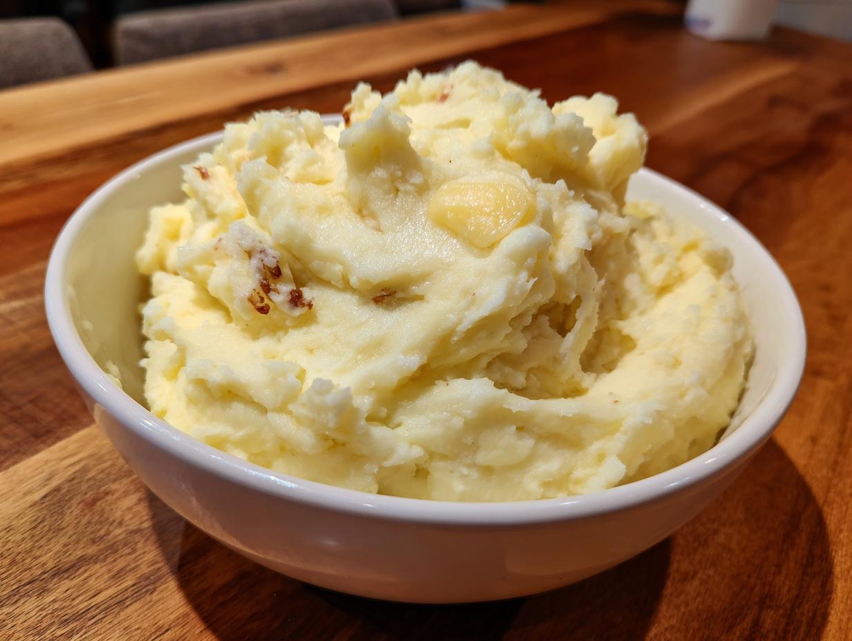 Amazing Creamy Garlic Mashed Potatoes (1 Secret)
