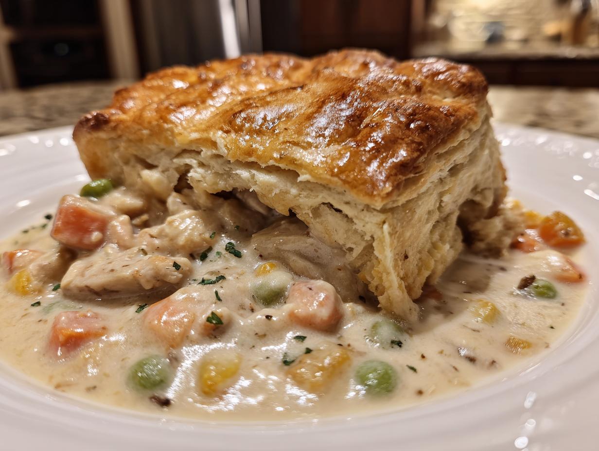 Amazing Flaky Biscuit Chicken Pot Pie: 1 Comfort Dish