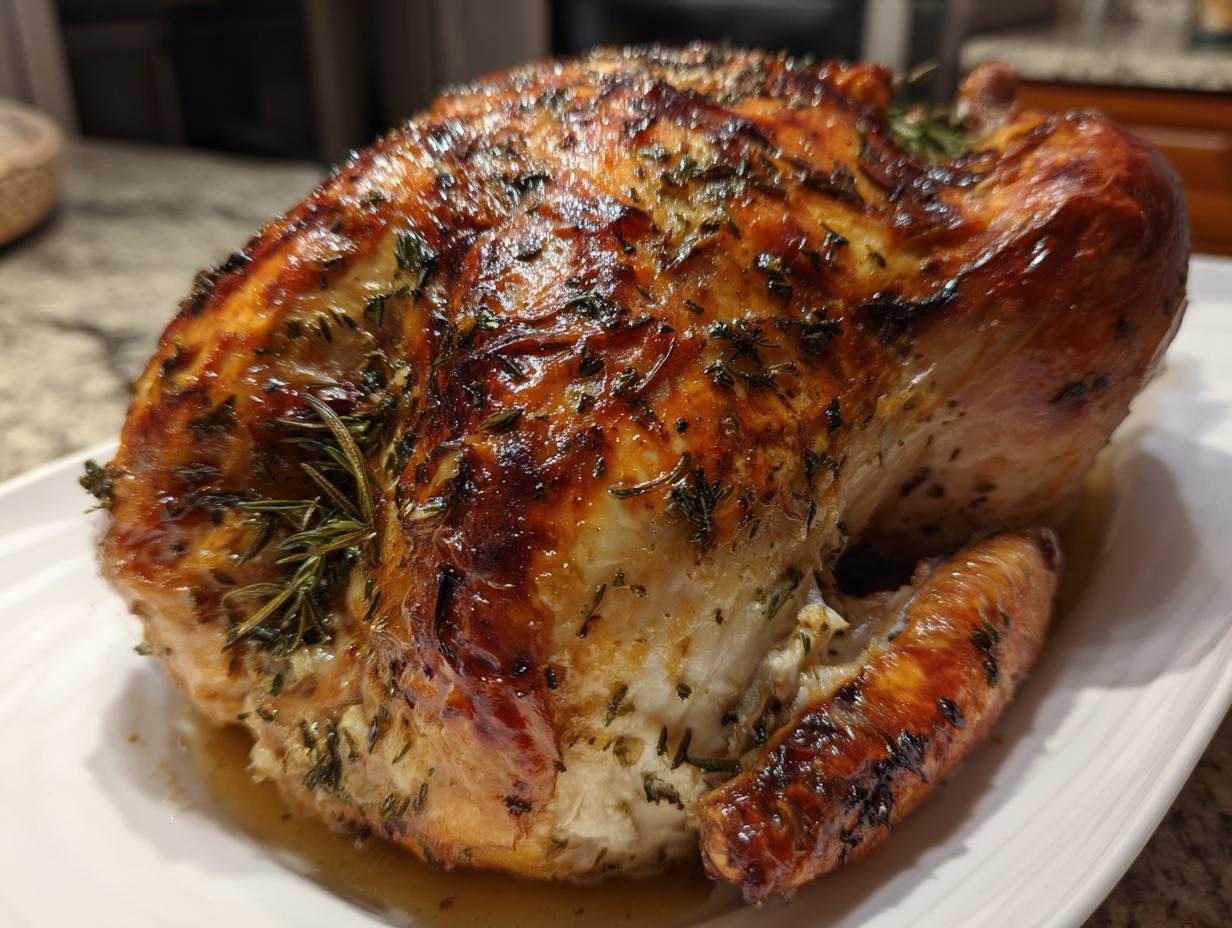 Amazing Garlic Butter Turkey Breast for 4-6