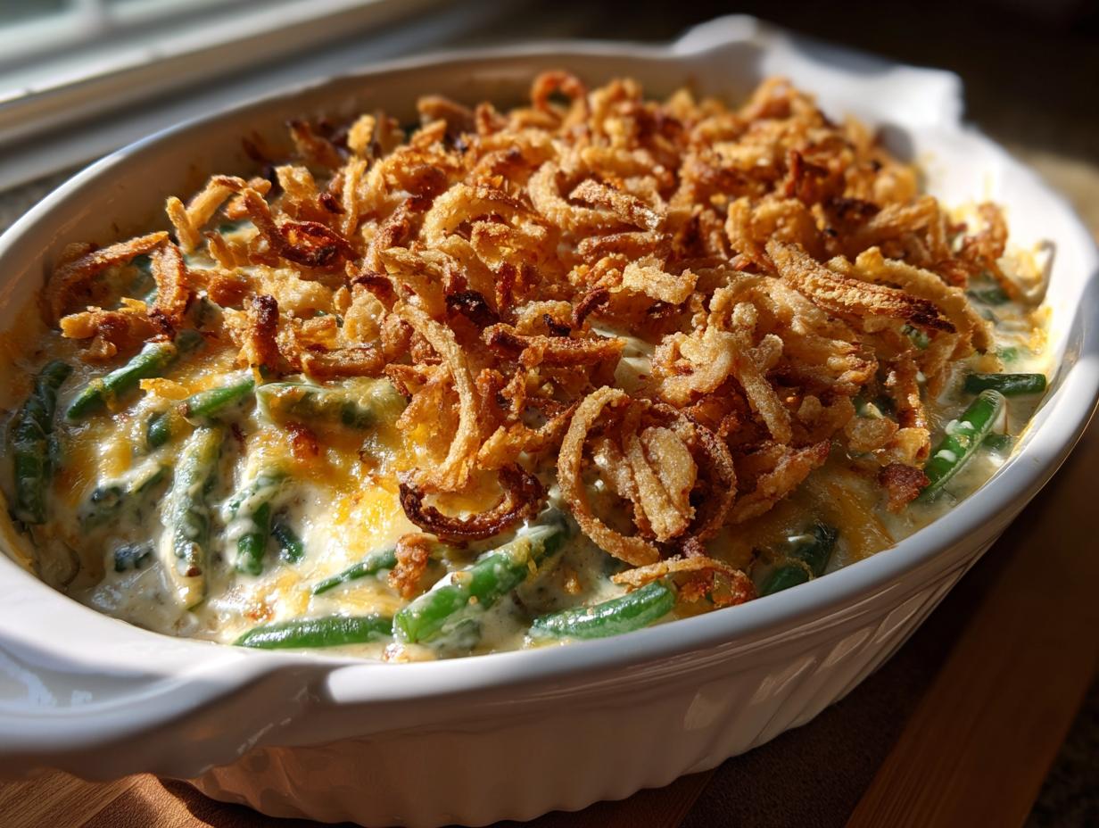Perfect Homestyle Green Bean Casserole: 100% Cozy
