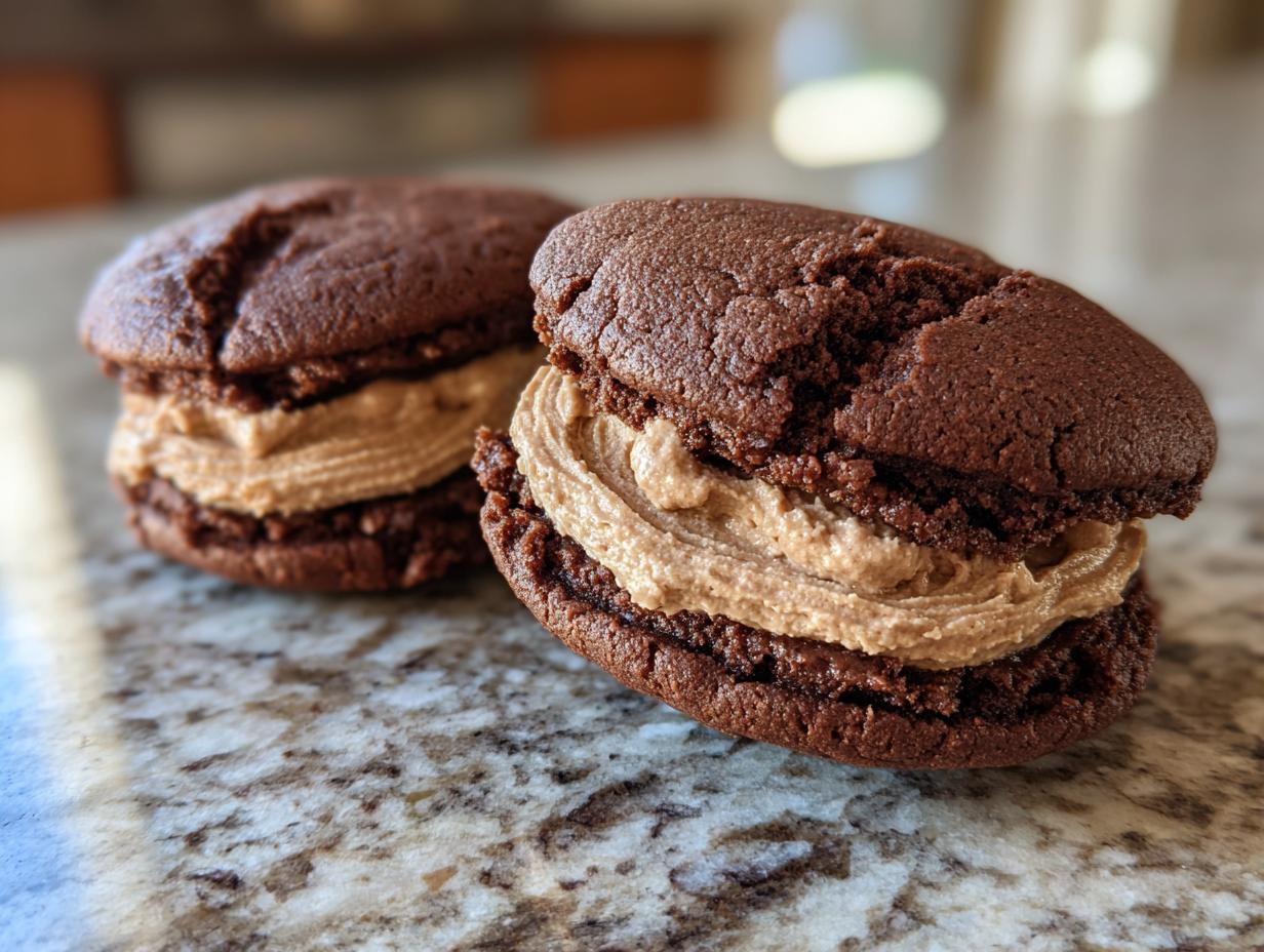 Amazing Hot Chocolate Stuffed Sandwich Cookies