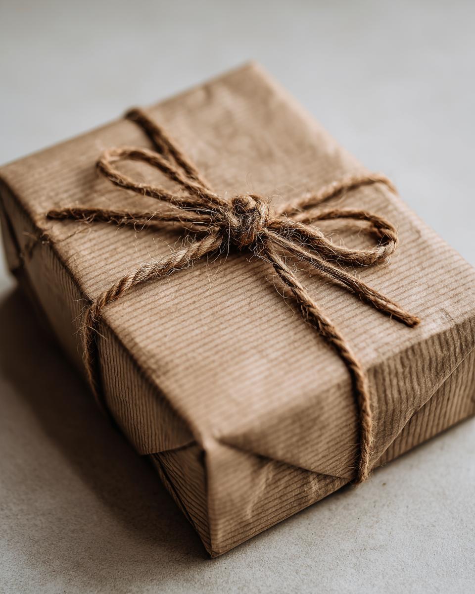 Chic Kraft Paper Gift Wrap: 1 Easy Style