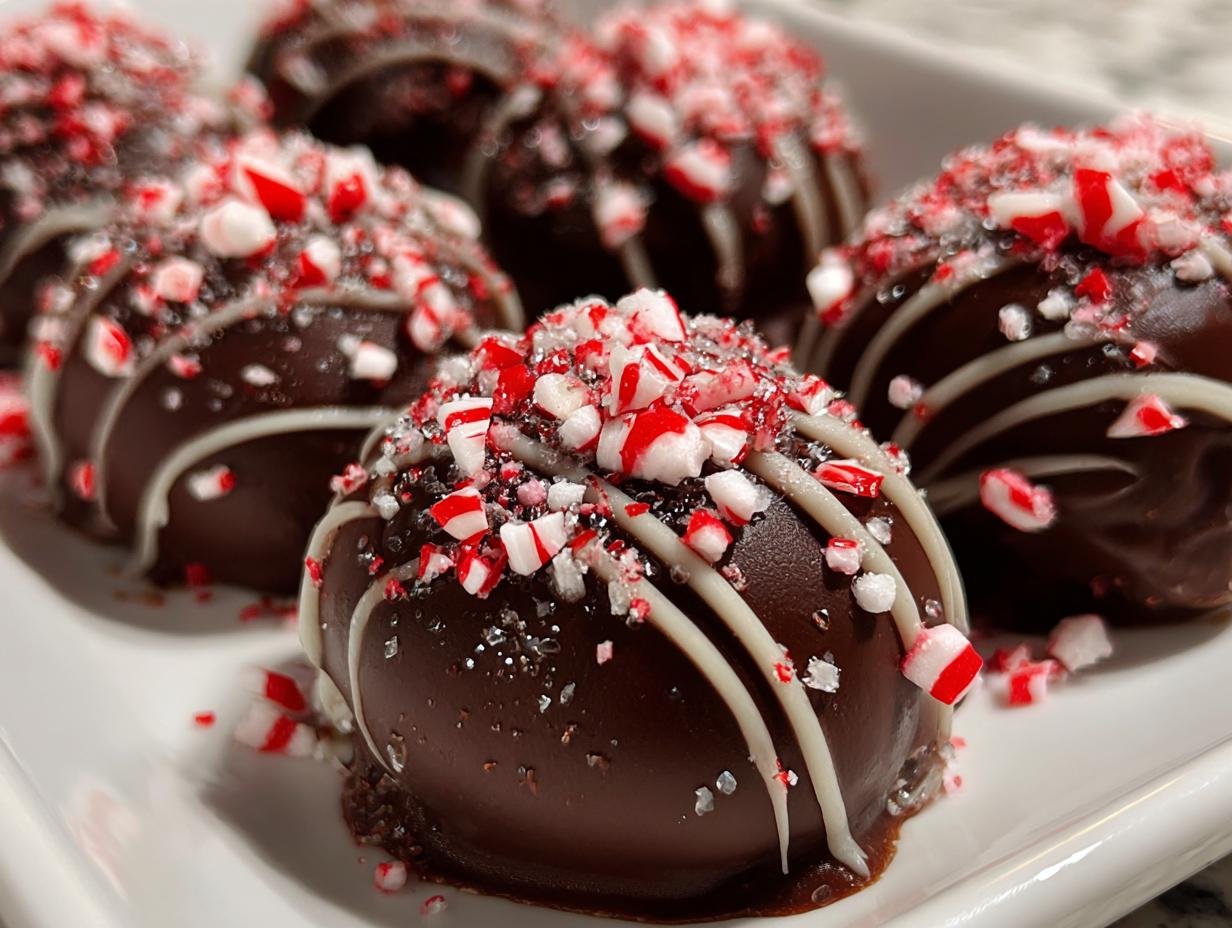 Amazing Peppermint Bark Stuffed Oreo Balls 10