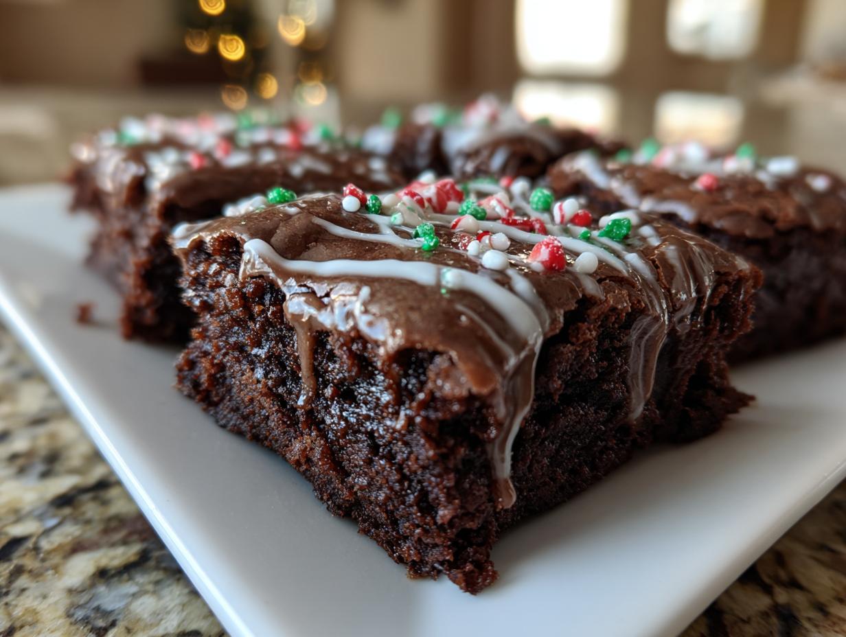 Amazing Peppermint Hot Cocoa Brownies: 1 Blissful Bite