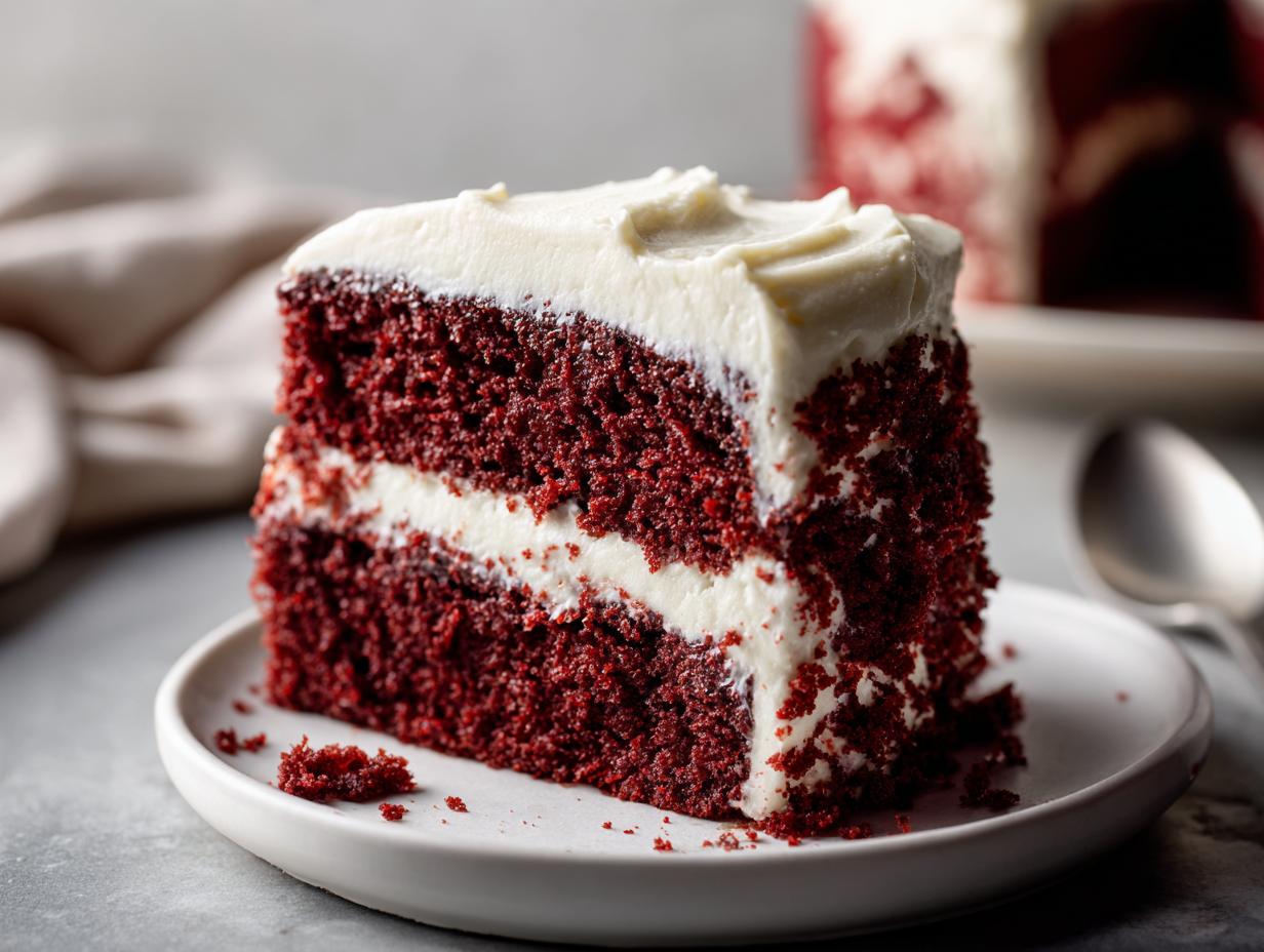 Amazing Red Velvet Cake with 1 Step Guide
