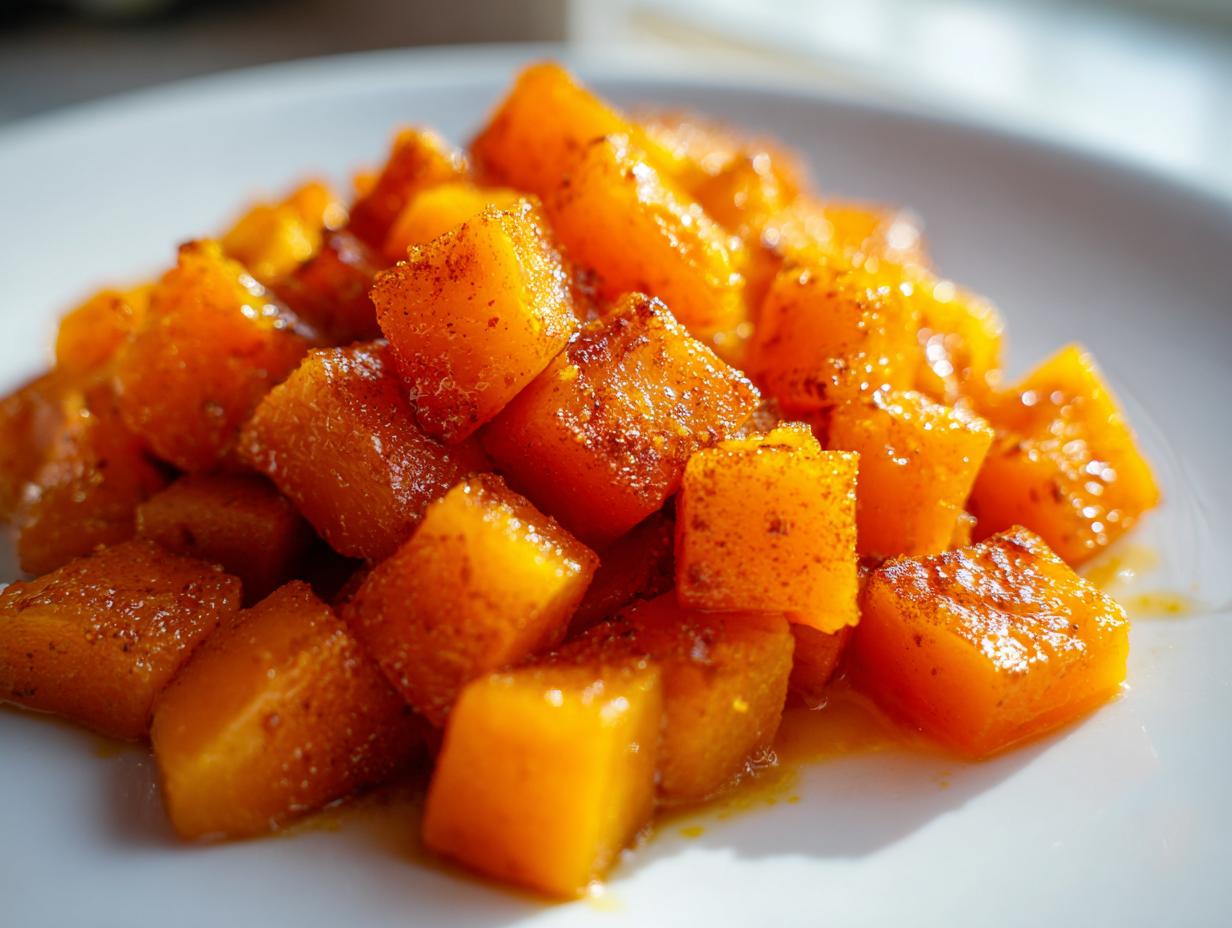 Amazing Roasted Butternut Squash with Maple & Cinnamon