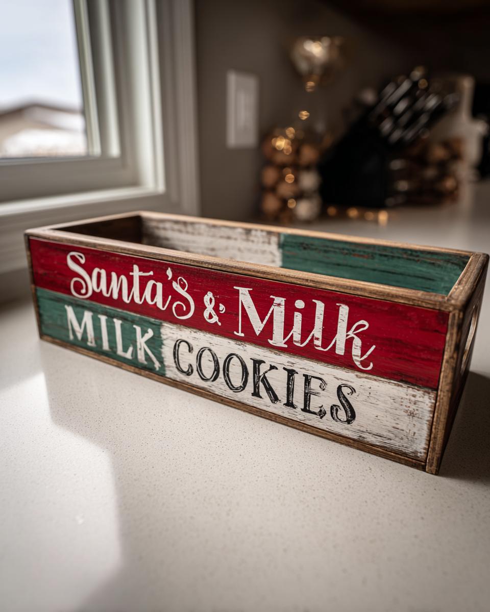 Magical Santa’s Milk and Cookies Tray DIY 1
