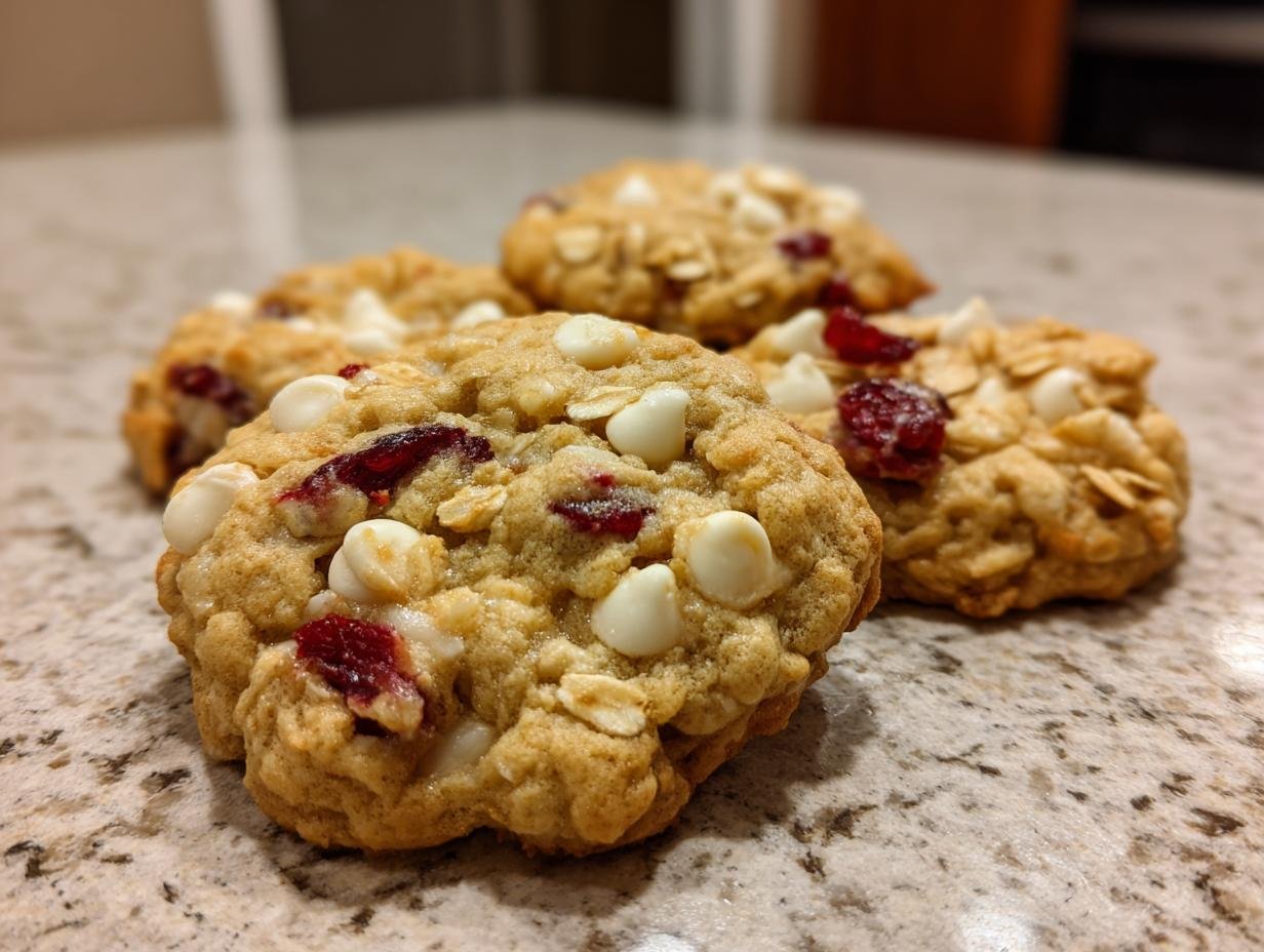Amazing White Chocolate Cranberry Oatmeal Cookies