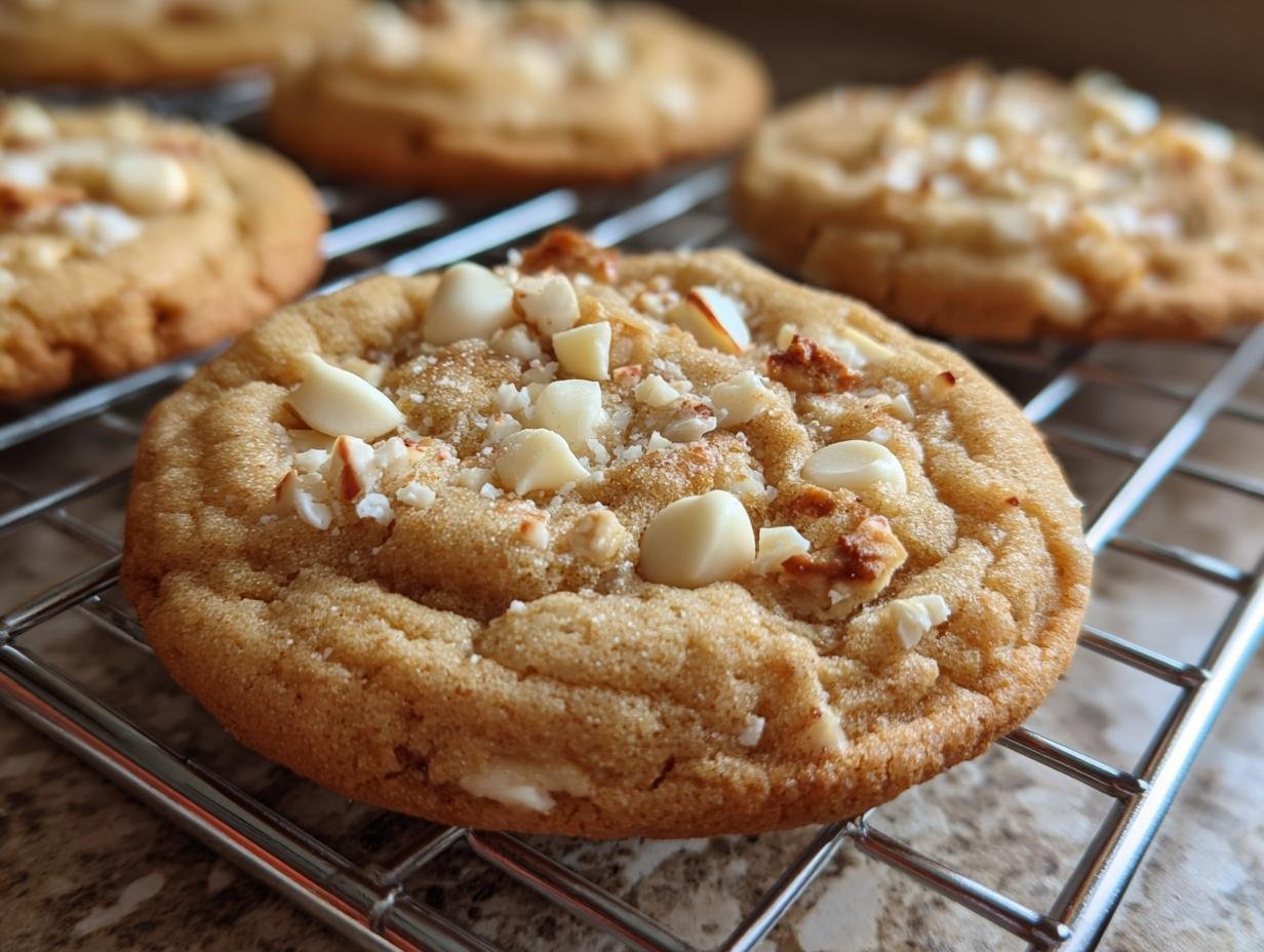 Amazing White Chocolate Peppermint Crunch Cookies