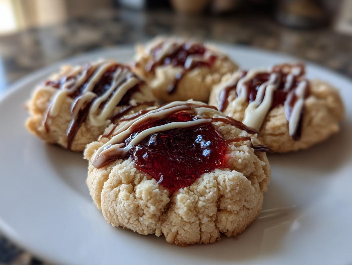 Amazing White Chocolate Raspberry Thumbprint Cookies