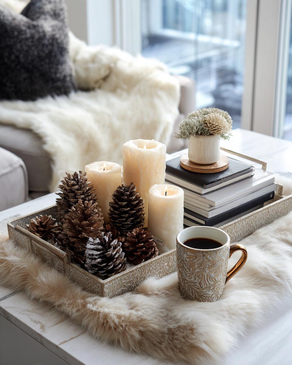 Cozy Winter Coffee Table Styling Ideas: 7 Tips