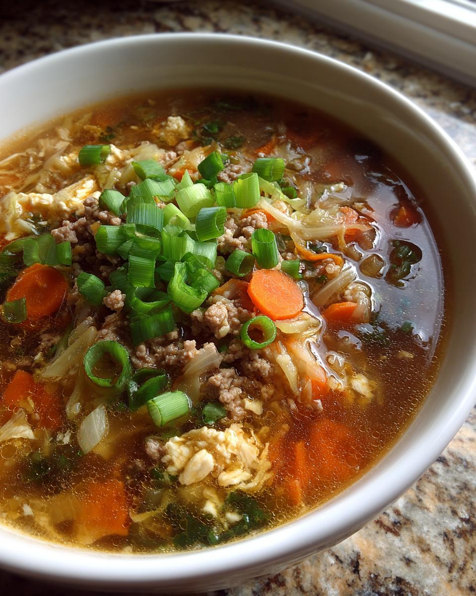 Delicious! 1-Pot Cozy Egg Roll Soup in Under 1 Hour
