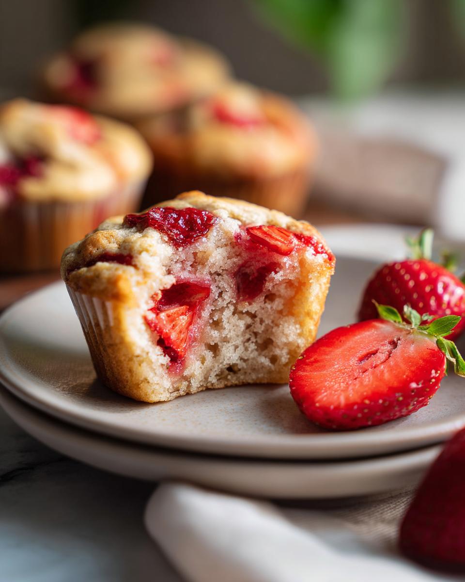 The Best 35-Minute Easy Strawberry Muffins Recipe!