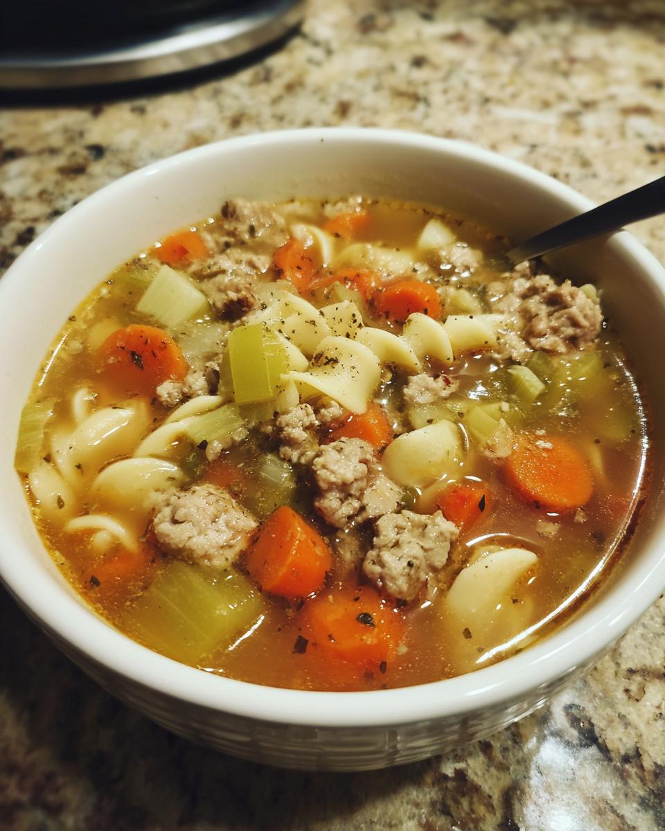 Amazing Ground Turkey Soup: 1 Easy Recipe