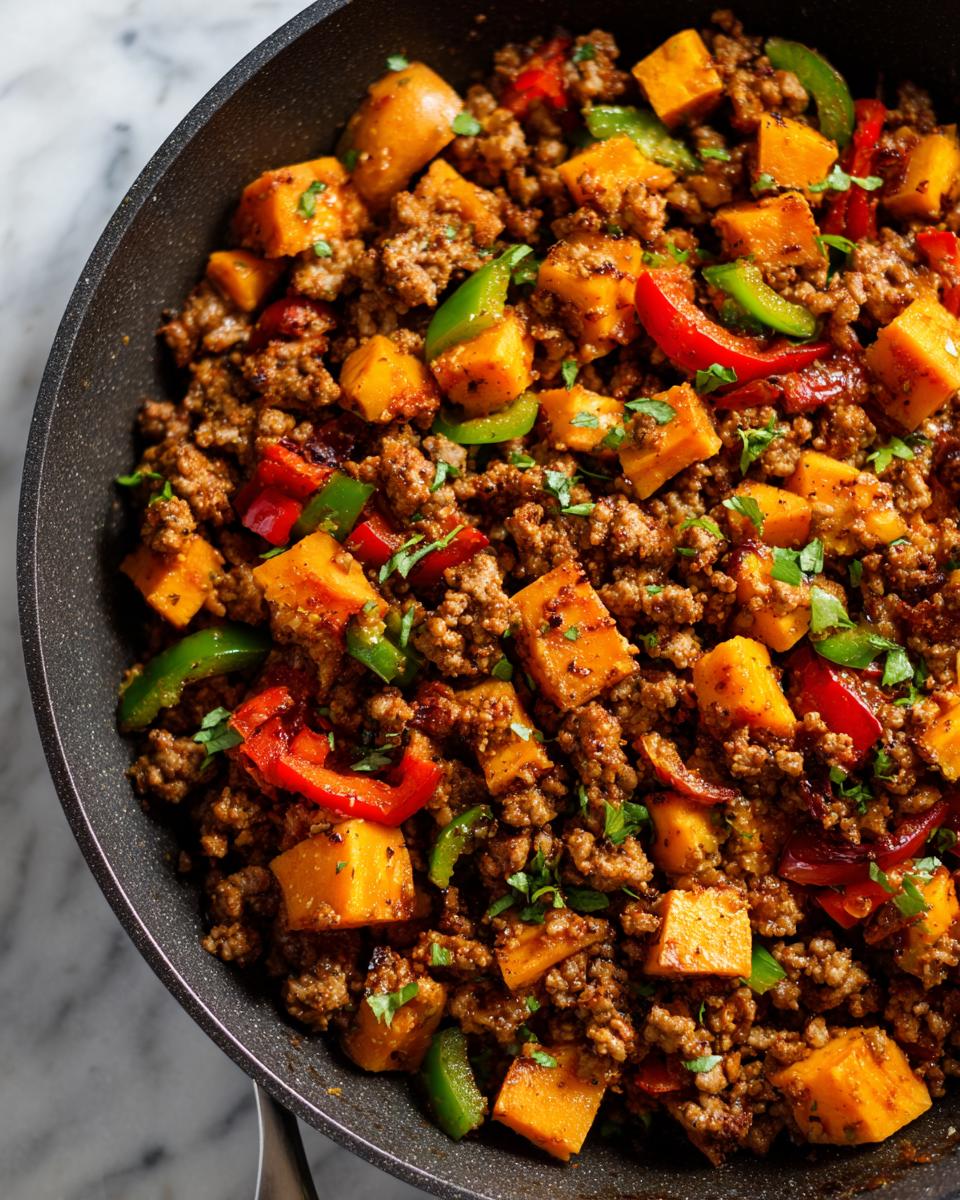 Unbelievable! 30-Min Ground Turkey Sweet Potato Skillet