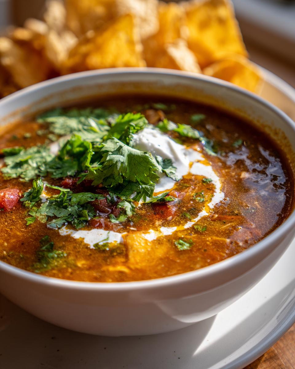 **Hearty Crockpot Chicken Tortilla Soup: 1 Simple Recipe**