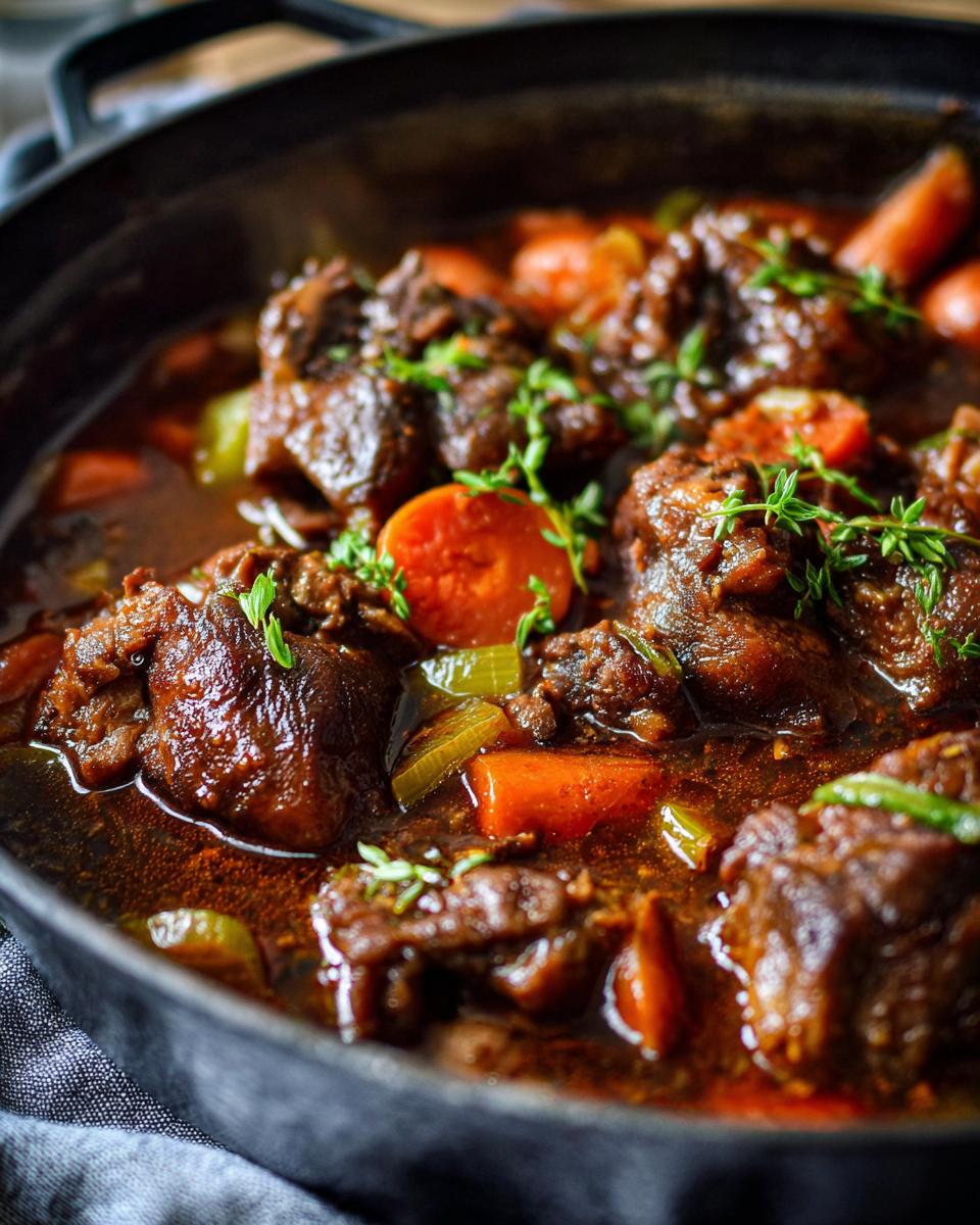 Amazing Oxtail Stew: 3 hour comfort