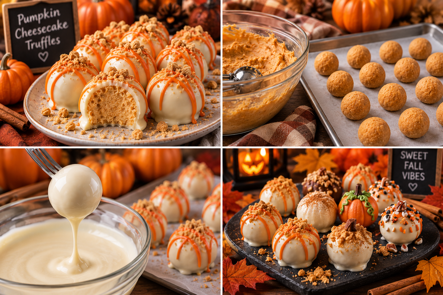 Pumpkin Cheesecake Truffles: Easy No-Bake Fall Dessert