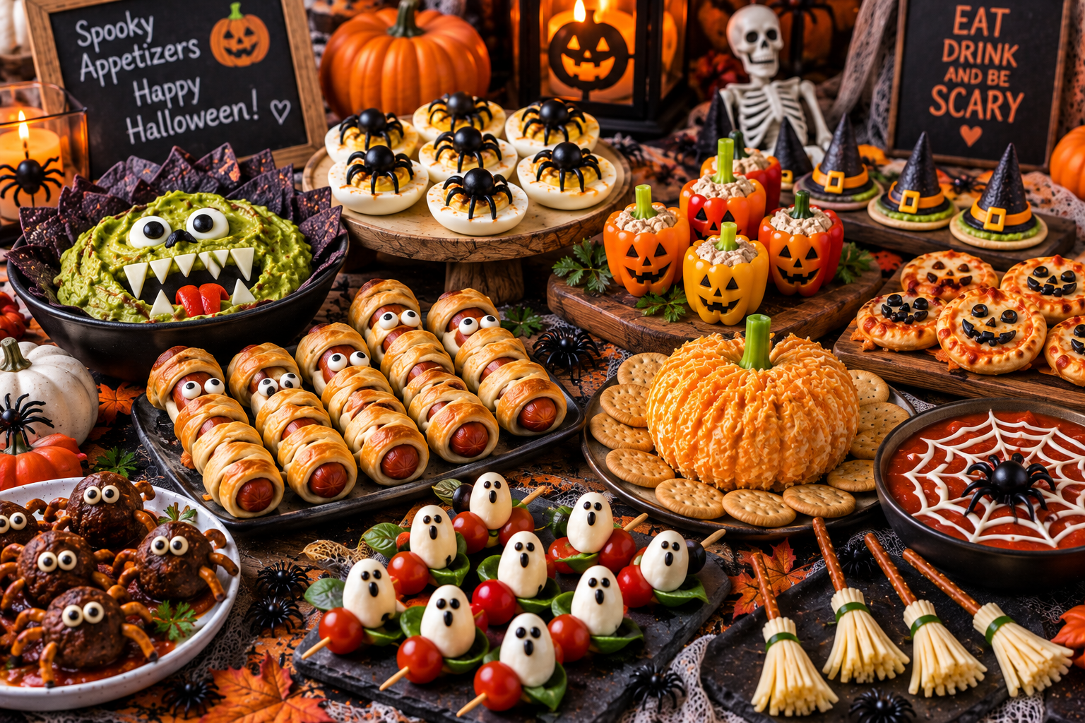 27 Quick Halloween Appetizers to Make for a Spooky Party